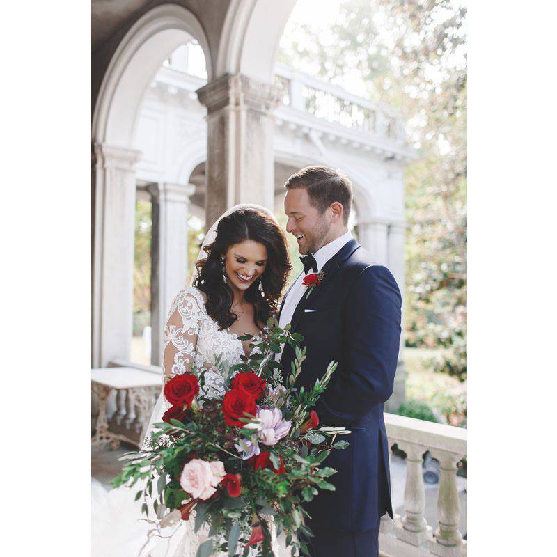 Madison Fletcher Madison Mason Bridal Couple Laughing