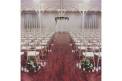 The Atrium wedding ceremony aisle with seating chairs