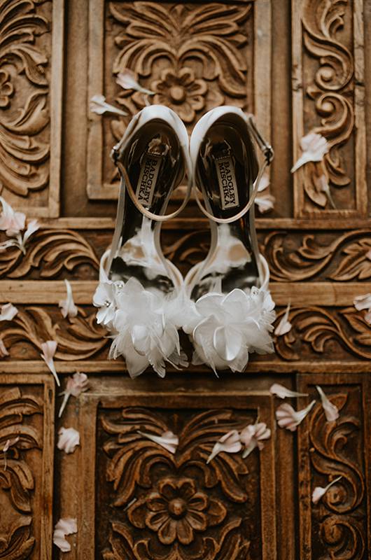Amanda White And Steve McCorkle Bride Shoes