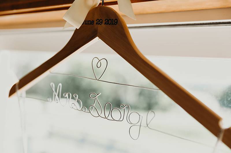 Kelcey Leshinksi And Nate George Dress Hanger