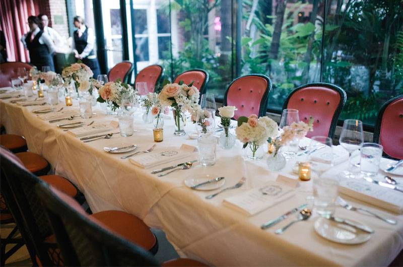 Diana Yovera & Michael Kjelsons New Orleans Real Wedding Reception Table At Brennans