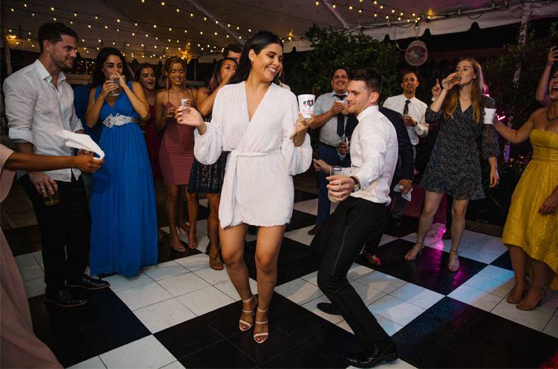 Diana Yovera & Michael Kjelsons New Orleans Real Wedding Bride And Groom Dancing