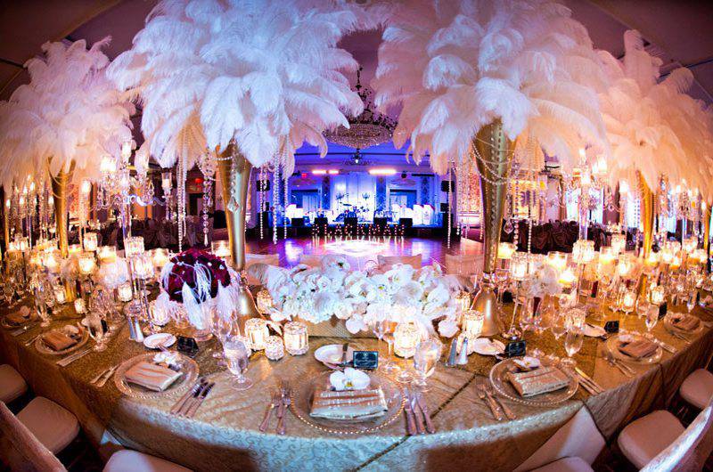 Kelly Sherlock LLC bride and groom head table feature grid image