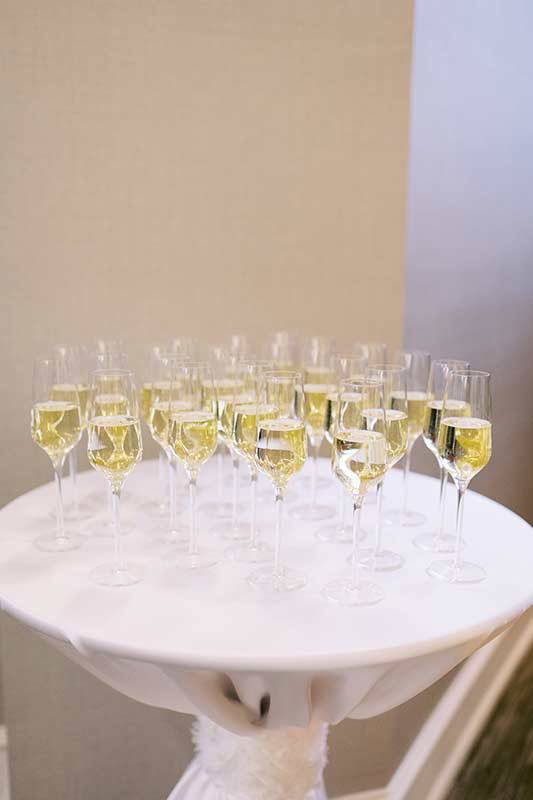 Tiffany Frangopoulos & Tyler Barnes Wed At A Timeless North Carolina Hotel Wine Glasses