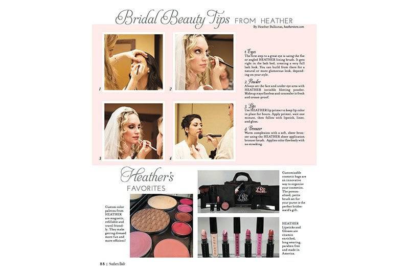 Heather Cosmetics information graphic beauty tips