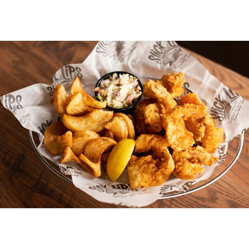 Slick Lips Seafood And Oyster House Fried Shrimp Basket