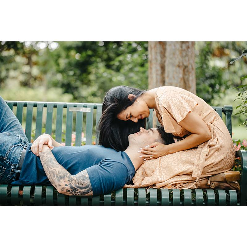 Joy Photo And Video Couple On Bench
