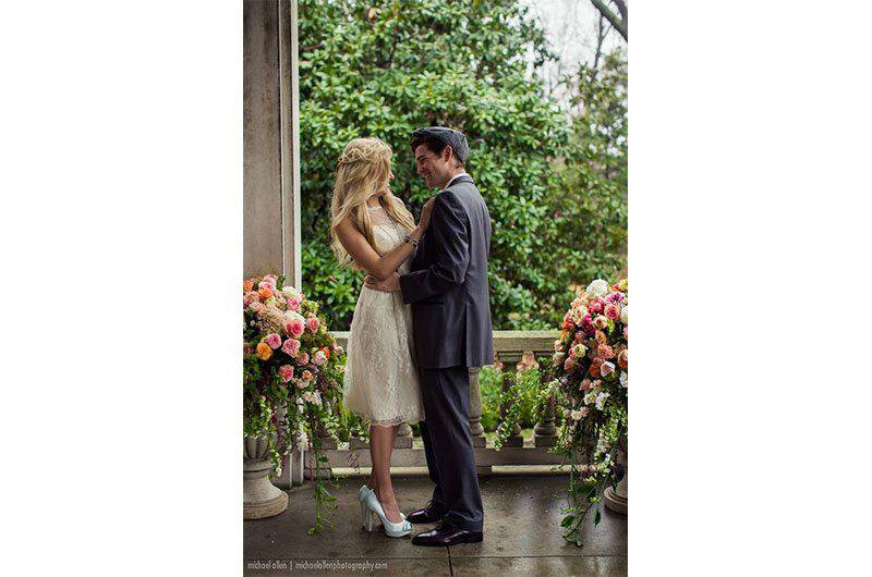 Michael Allen Photography Short Gown Wedding Couple Together