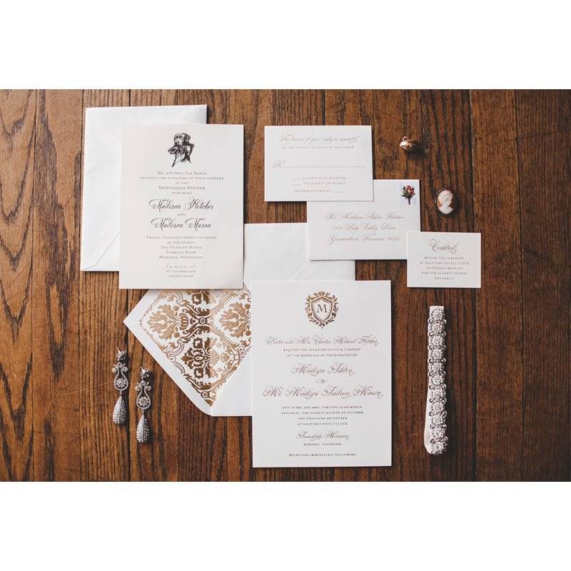 Madison Fletcher Madison Mason Bridal Invitations