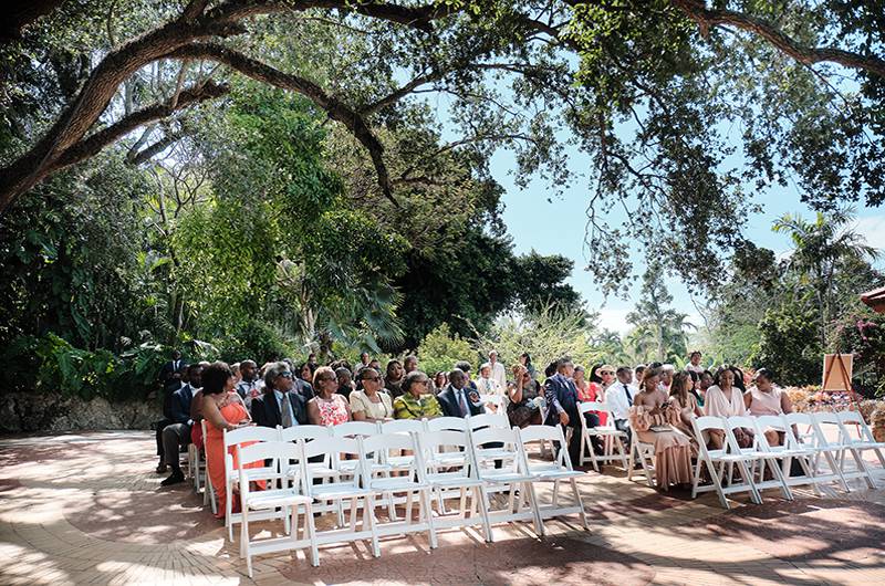 Arielle Clay & Steve Potea Wedding Guests Waiting On Bride And Groom