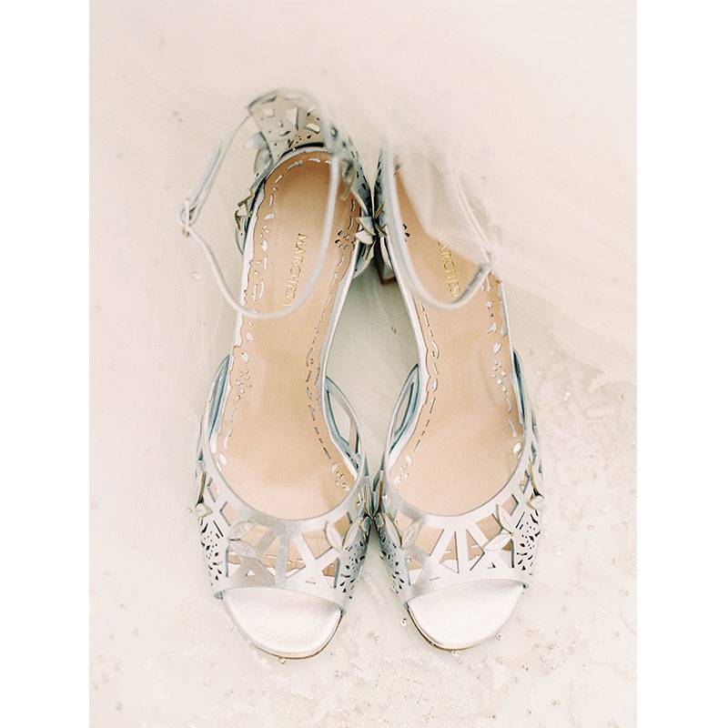 Xanna Garner and Travis Bailey  bride Shoes