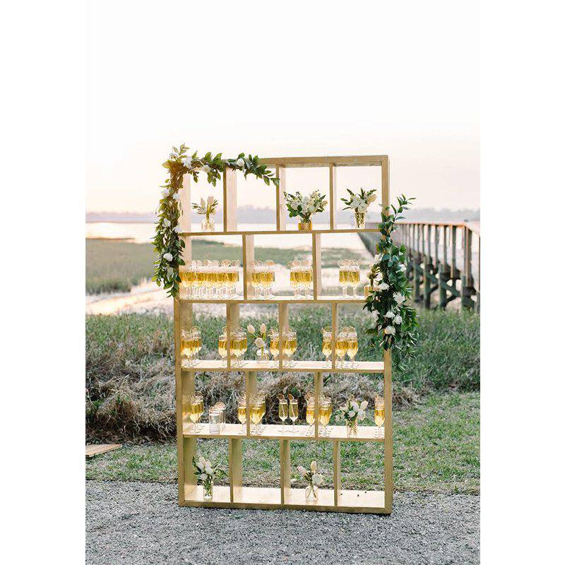 Cervone Real Wedding Wine Shelf