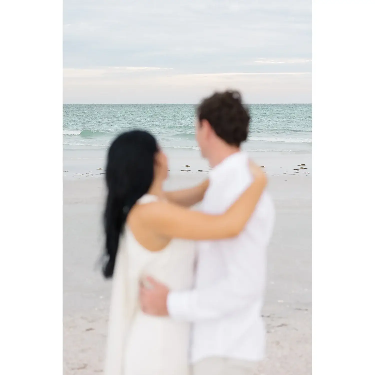 Susan Elizabeth Photography romantic beach couple blurry Florida Wedding Photography