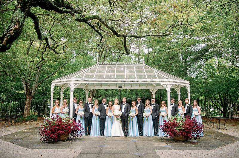Sloane Bell And Brock Phillips Birmingham Real Wedding Bridal Party Landscape
