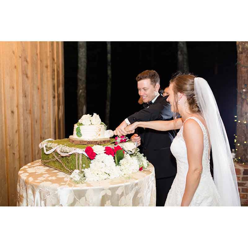 Real Wedding Scotty McCreery & Gabrielle Dugal Cake Cut