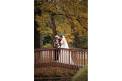 Maple Grove Farm bride and groom bridge