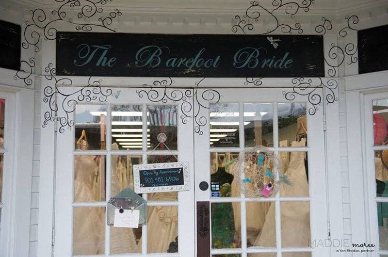The Barefoot Bride Front door exterior entrance