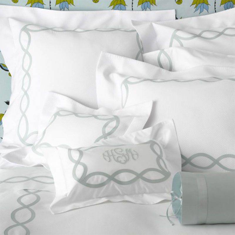 Lisa Mallory monogrammed bedding