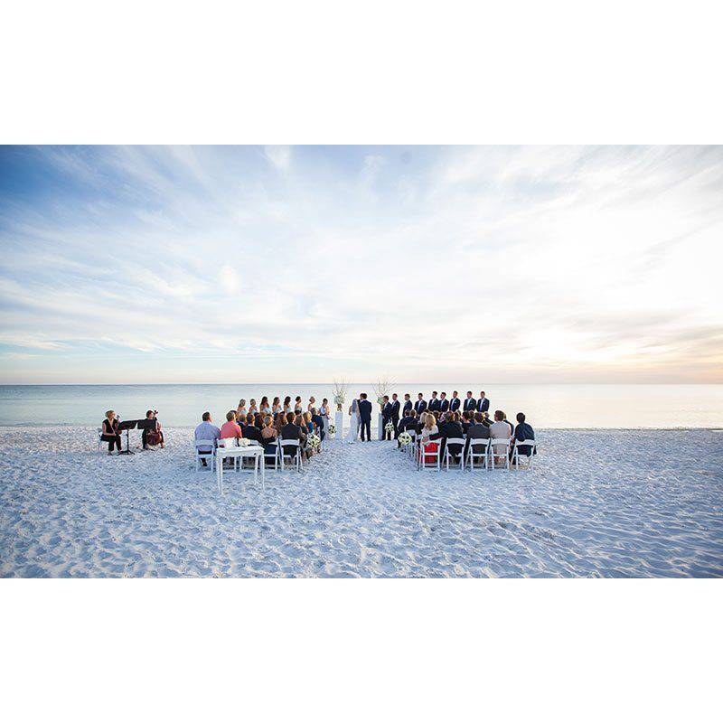 Alys Beach wide view beach wedding