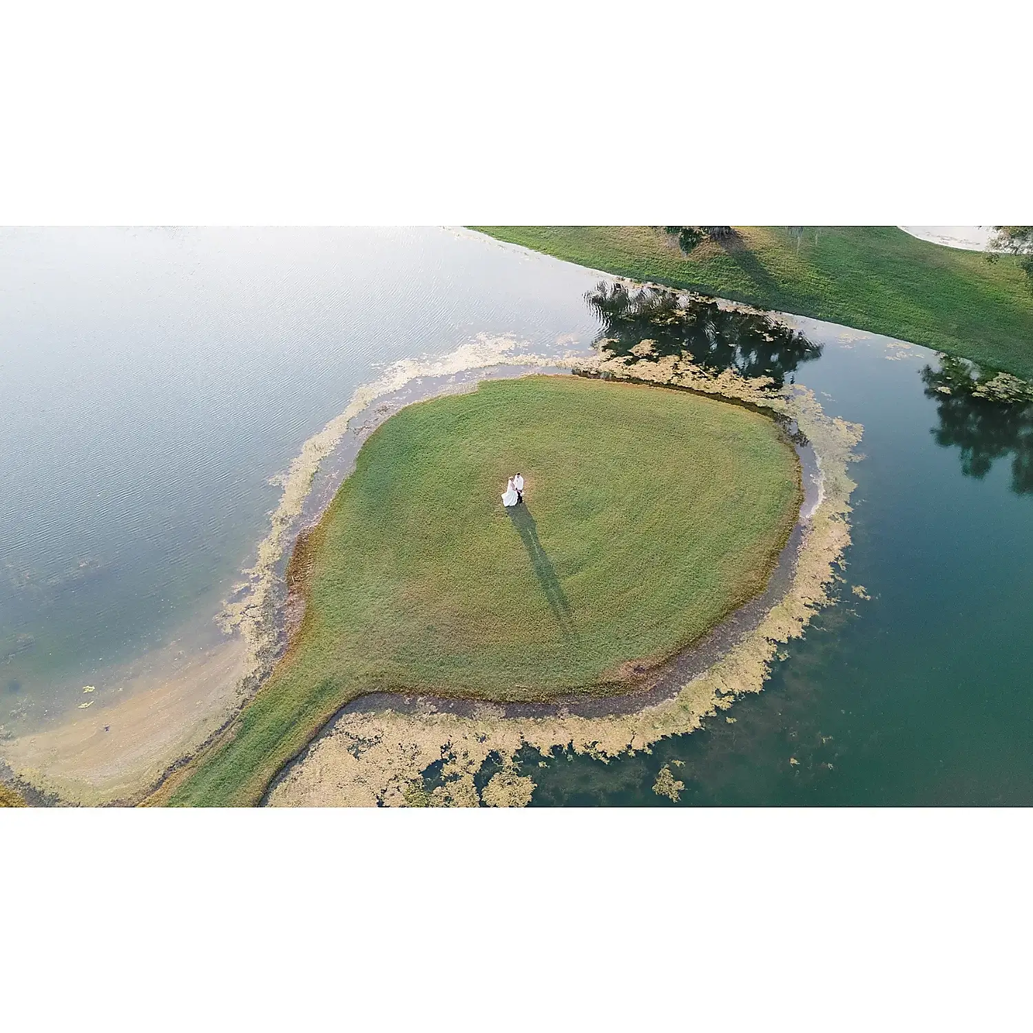 Susan Elizabeth Photography bride groom island aerial Florida Wedding Photography