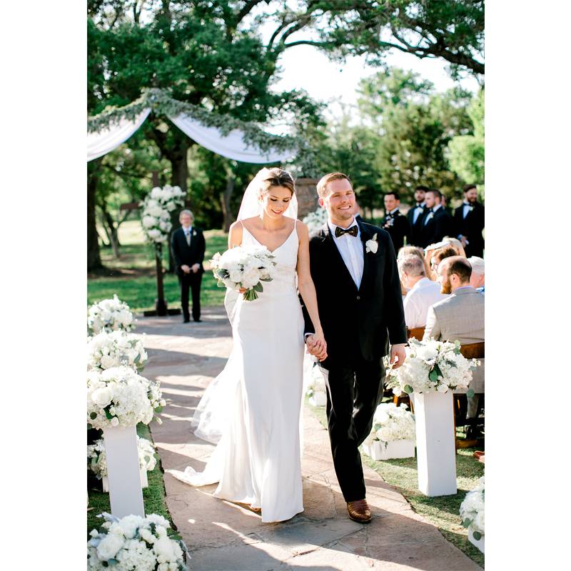 Natalie Johnson And Cooper Smith Down Aisle