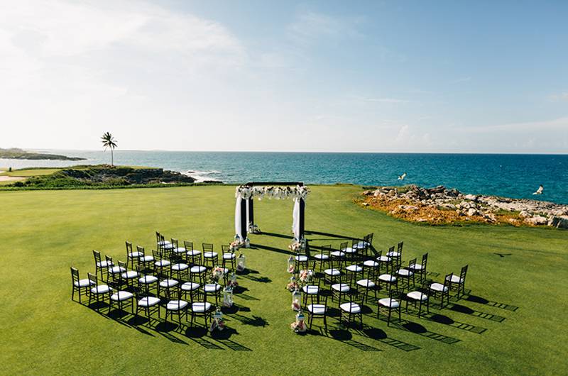 Courtney Hannan & Matthew Woltz Sandals Resort The Ceremony Setup 