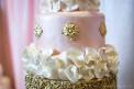 Bridal Extravaganza of Atlanta Pink Gold Dust Cake