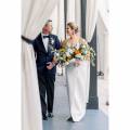 Florals By The Sea Bride And Groom Walking