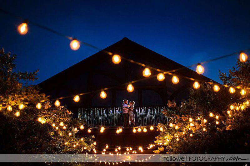 Signature Occasions string lights garden nightscape