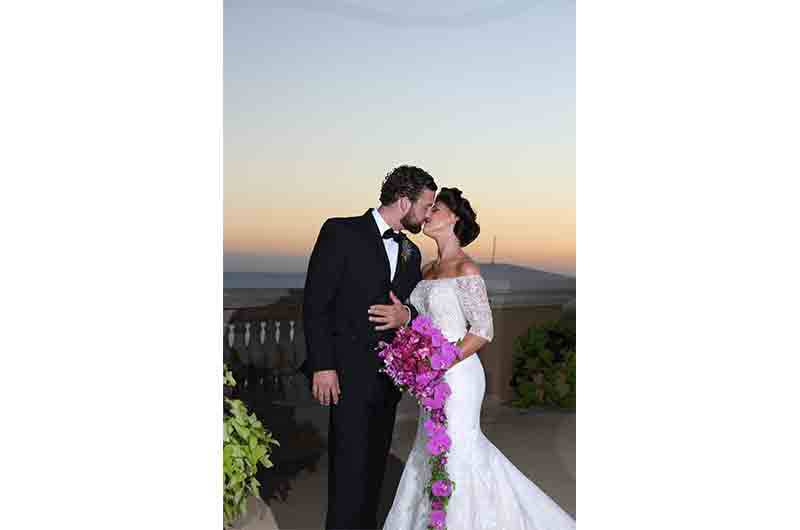 Beau Rivage Resort and Casino Sunset Kiss on venue terrace